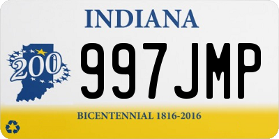 IN license plate 997JMP