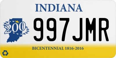 IN license plate 997JMR