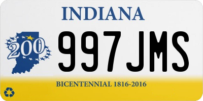 IN license plate 997JMS