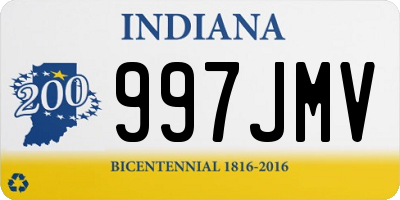 IN license plate 997JMV