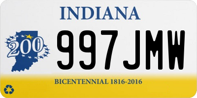 IN license plate 997JMW