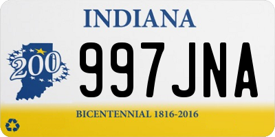 IN license plate 997JNA