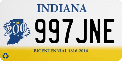 IN license plate 997JNE