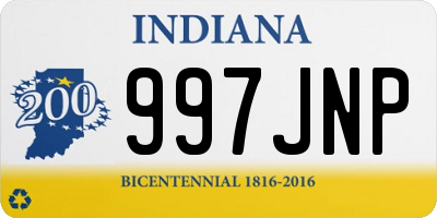 IN license plate 997JNP