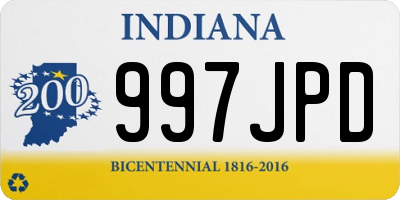 IN license plate 997JPD