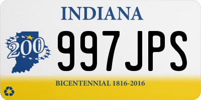 IN license plate 997JPS