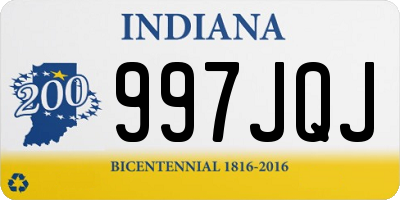 IN license plate 997JQJ