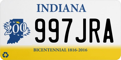 IN license plate 997JRA