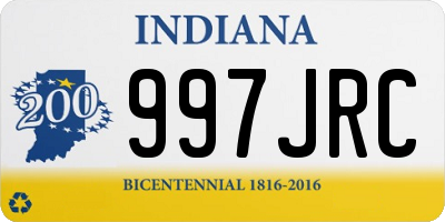 IN license plate 997JRC