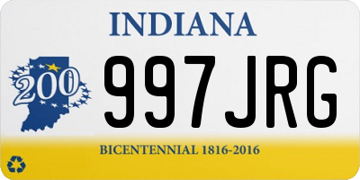 IN license plate 997JRG