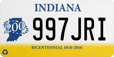 IN license plate 997JRI