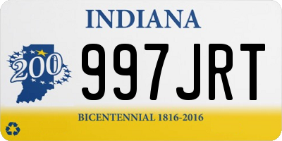 IN license plate 997JRT