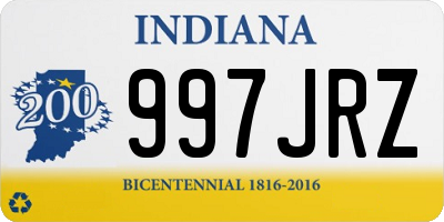 IN license plate 997JRZ