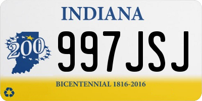 IN license plate 997JSJ