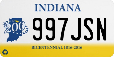 IN license plate 997JSN