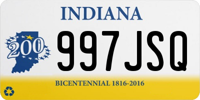 IN license plate 997JSQ