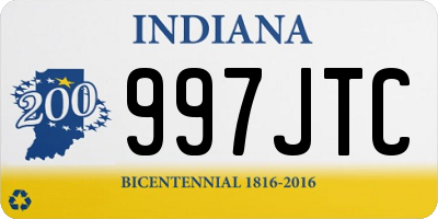 IN license plate 997JTC