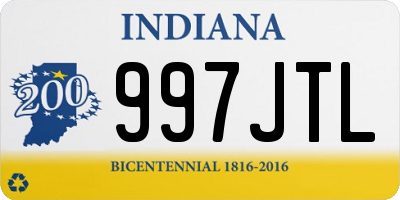 IN license plate 997JTL