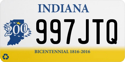 IN license plate 997JTQ