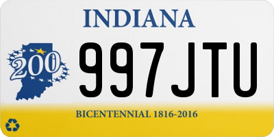 IN license plate 997JTU