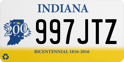 IN license plate 997JTZ