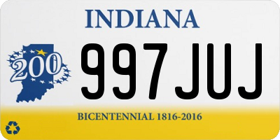 IN license plate 997JUJ