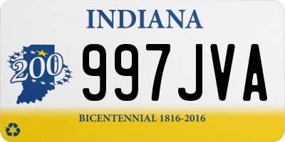 IN license plate 997JVA