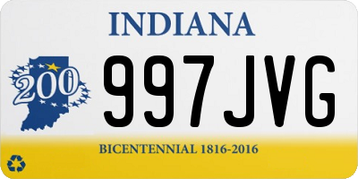 IN license plate 997JVG