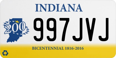 IN license plate 997JVJ