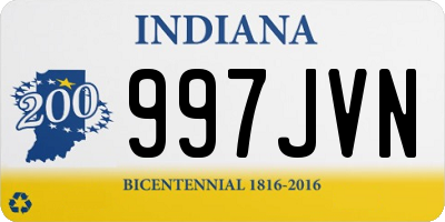 IN license plate 997JVN