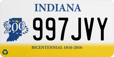 IN license plate 997JVY