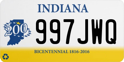 IN license plate 997JWQ