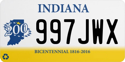 IN license plate 997JWX