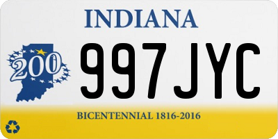 IN license plate 997JYC