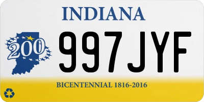 IN license plate 997JYF