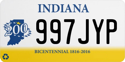 IN license plate 997JYP
