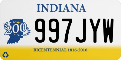 IN license plate 997JYW