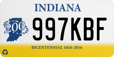 IN license plate 997KBF