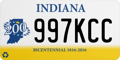 IN license plate 997KCC