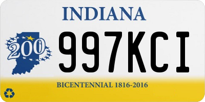 IN license plate 997KCI