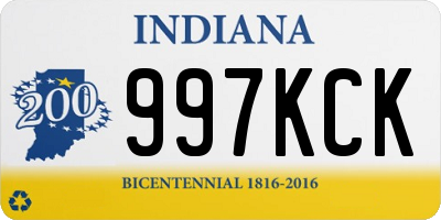 IN license plate 997KCK