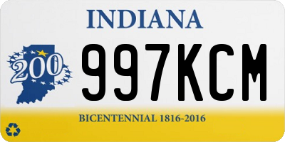 IN license plate 997KCM