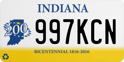IN license plate 997KCN