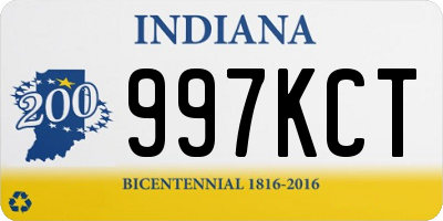 IN license plate 997KCT