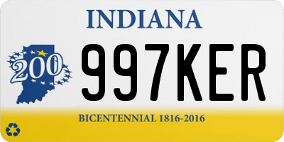 IN license plate 997KER