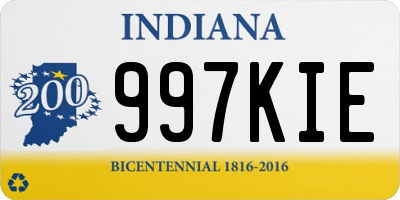 IN license plate 997KIE