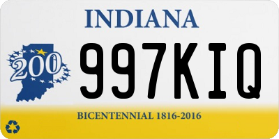 IN license plate 997KIQ