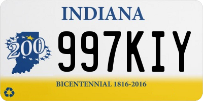 IN license plate 997KIY