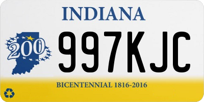 IN license plate 997KJC