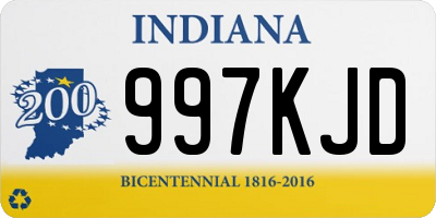 IN license plate 997KJD